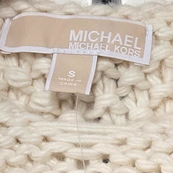 NWT MICHAEL KORS Cable-Knit Oversized Cardigan - Picture 9 of 12